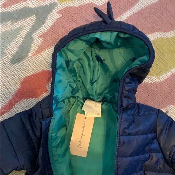 Navy baby coat - Picture 3 of 3